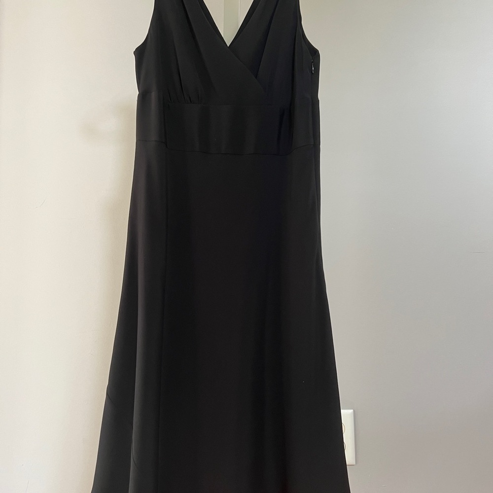 J.Crew black silk cocktail or bridesmaid dress